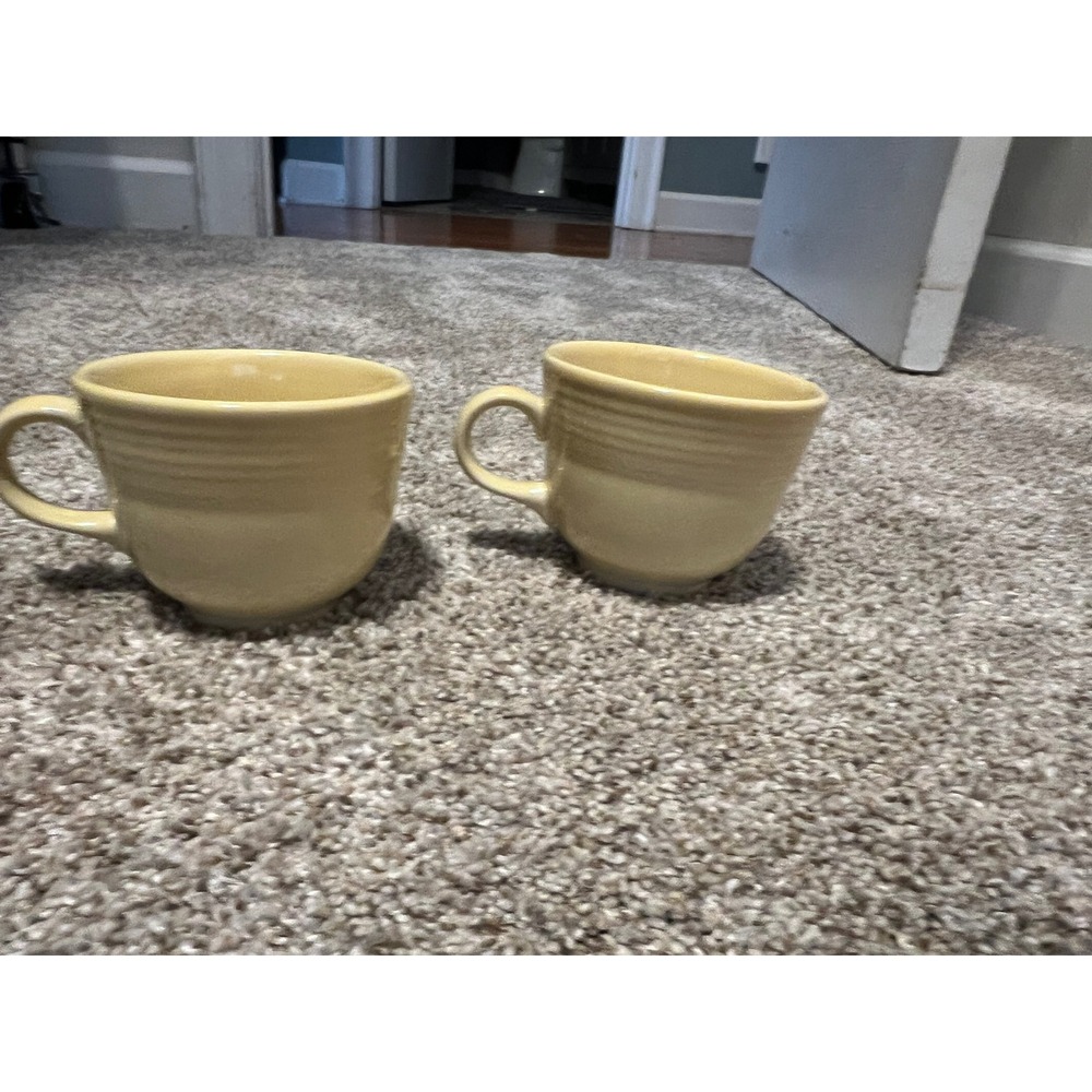 Fiesta Ware Yellow Vintage Tea Coffee‎ Cups Replacement Pieces
